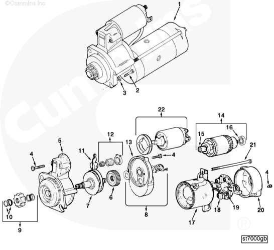 Cummins C0191143400 Brush Holder Assembly - Truck To Trailer