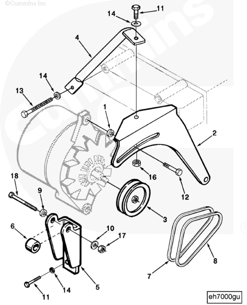 Cummins C0191188900 Alternator Pulley - Truck To Trailer