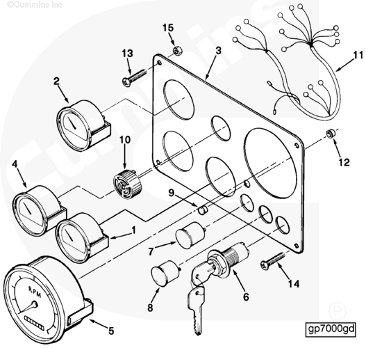 Cummins C0193037200 Temperature Gauge - Truck To Trailer