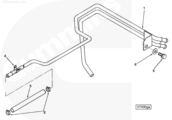 Cummins C0503160902 Plain Hose - Truck To Trailer