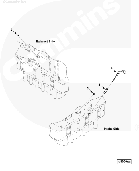 Cummins C6204235440 Oil Gauge Adapter - Truck To Trailer