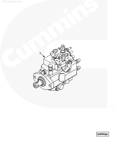 Cummins C6205711111 Fuel Injection Pump.