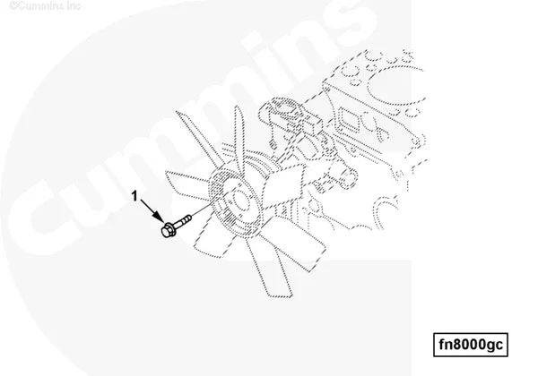 Cummins C6731515230 Hexagon Flange Head Cap Screw - Truck To Trailer