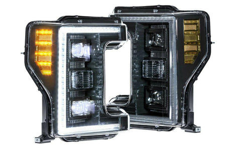 Lf554 Genuine Morimoto® Hybrid Black Drl Bar Projector Led Headlights.