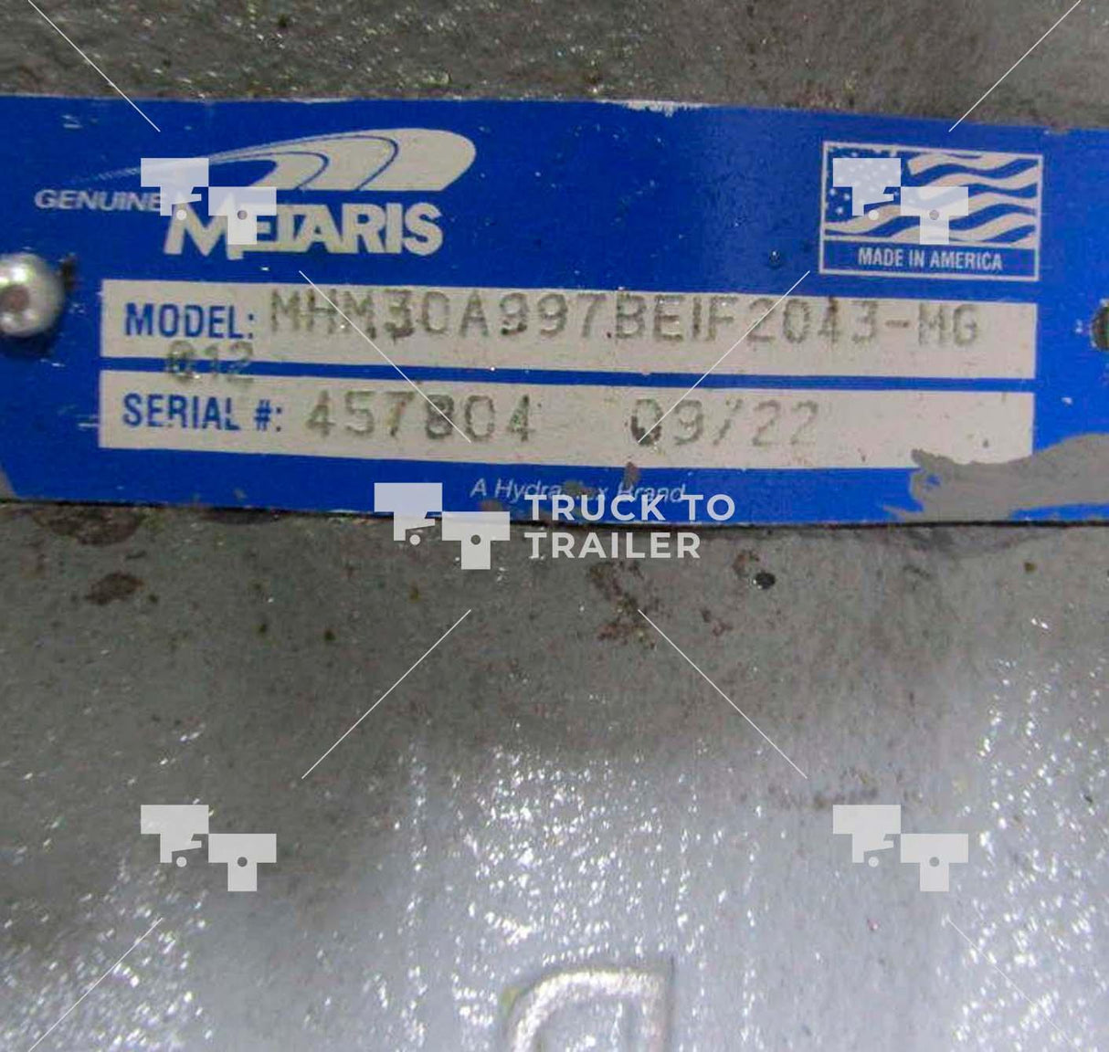 Mhm30A997Beif2043 Genuine Metaris Hydraulic Motor Mh30 Series - Truck To Trailer