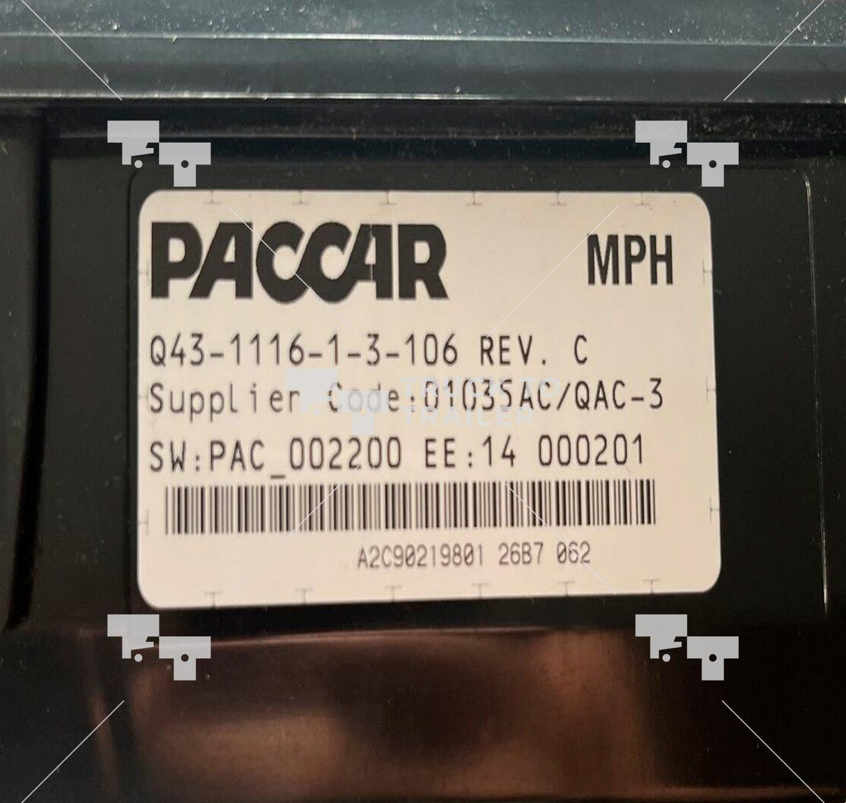 Q43-1184-001 Genuine Paccar Instrument Cluster Gauge - Truck To Trailer