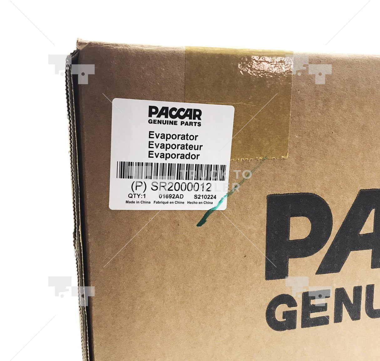 Sr2000012 Genuine Paccar® Evaporator Air Conditioner A/C For Kenworth - Truck To Trailer